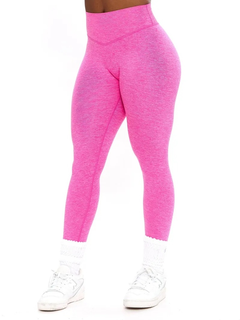 [fw-dream-heathered-legging-heather-pink] Dream Heathered Legging - Heather Pink