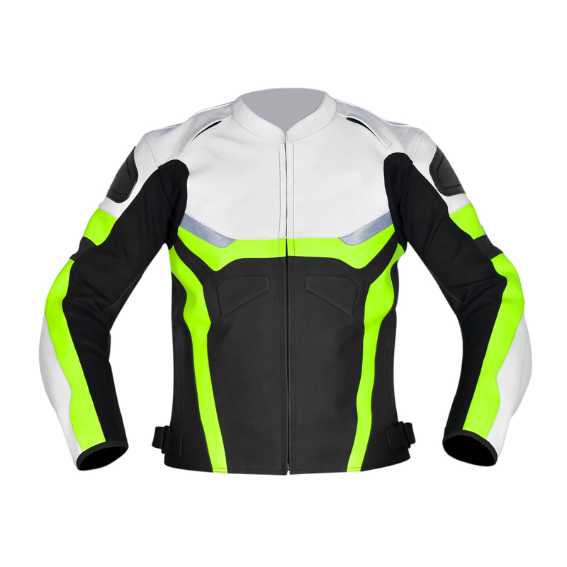 [LJ-20084] Motorbike Faux Leather Jacket LJ-20084