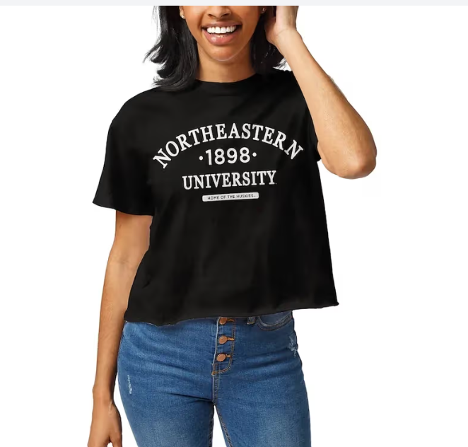 Northeastern University Mount Crop Tee